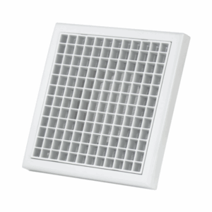 Sqaure air vent (PP, White, 4/6 inch)