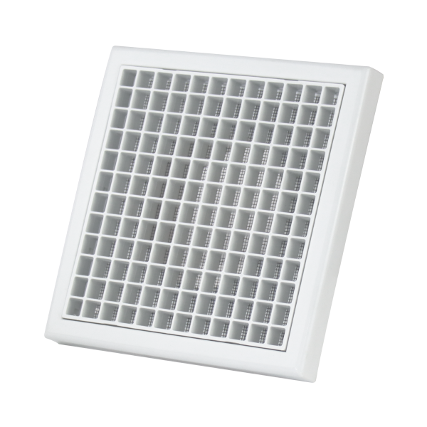 Sqaure air vent (PP, White, 4/6 inch)