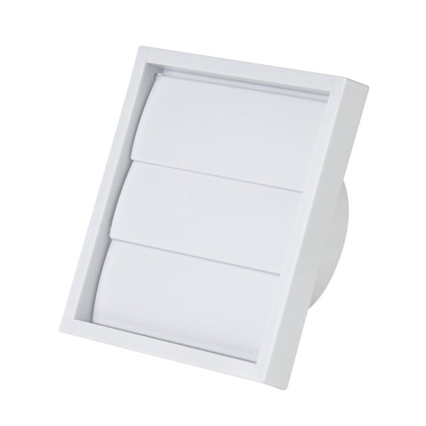 Square Air Vent (PP, Black/White/Beige, 4/5/6 inch)