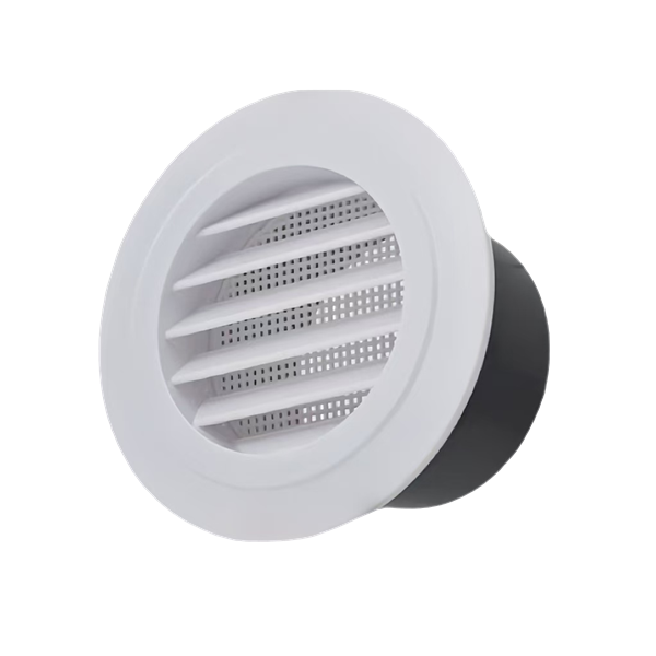 Round Air Vent with Anti‑Insect Net (ABS, Black/White, 3/4/5/6/8 inch) Round Air Vent with Anti‑Insect Net (ABS, Black/White, 3/4/5/6/8 inch)