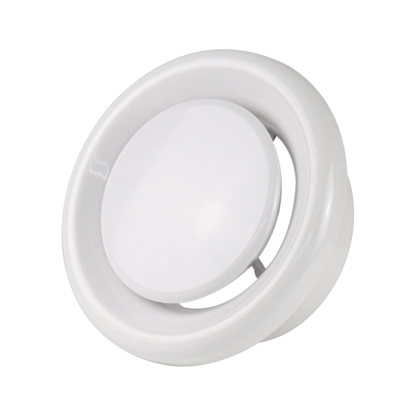 Round Air Vent (ABS, White, 4/6 inch)