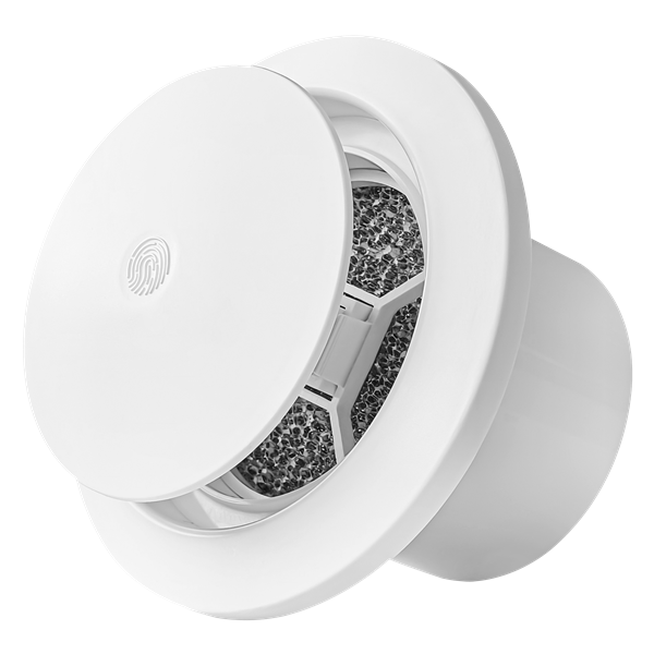 Round Air Vent (ABS, White, 3/4/6 inch)