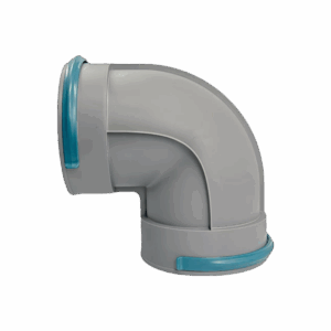 90 Degree Adaptor (ABS, Grey, 3/4/6/8 inch)