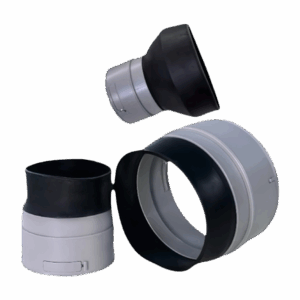 Flange Adaptor (ABS+Silicone, Grey, 3/4/6 inch) Flange Adaptor (ABS+Silicone, Grey, 3/4/6 inch)