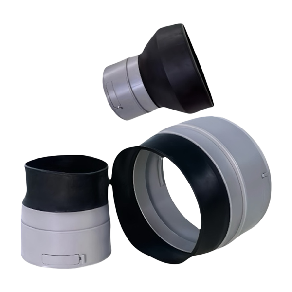 Flange Adaptor (ABS+Silicone, Grey, 3/4/6 inch)