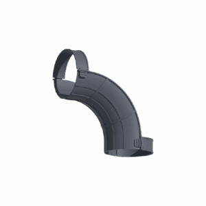 90 Degree Auxiliary Elbow (ABS, Grey, 3 inch)