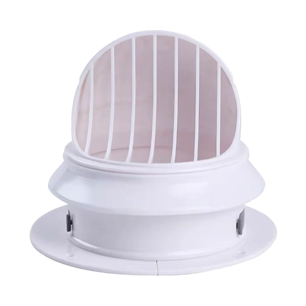 Wall Rain Hat (ABS+Silicone, White, 3/4/6 inch)