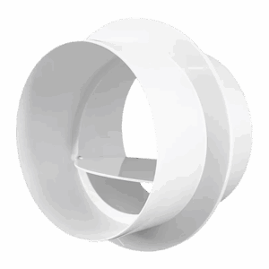 Backdraft Damper (ABS, White, 3/5/6/8 inch) Backdraft Damper (ABS, White, 3/5/6/8 inch)