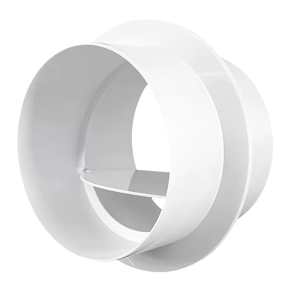 Backdraft Damper (ABS, White, 3/5/6/8 inch)