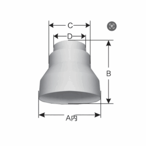 Reduction connector6-4-4 inch