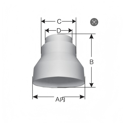 Reduction connector6-4-4 inch